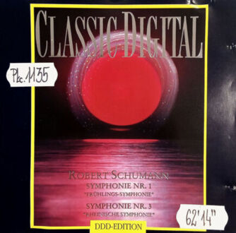SCHUMANN ROBERT - Symphony No. 1 'Spring' & Symphony No. 3 'Rhenish'. Okładka płyty