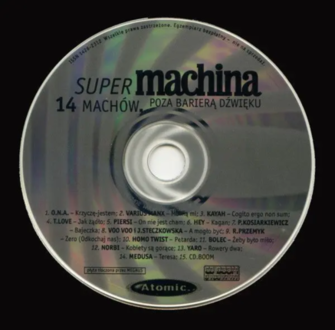 Super machina. 14 machów poza barierą dźwięku. Okładka płyty
