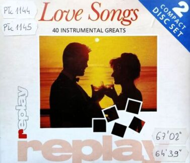 NORTH RICKY, SEYMOUR LIGHT ORCHESTRA, BRANCASTER STUDIO ORCHESTRA - Love Songs. 40 Instrumental Greats. Okładka płyty