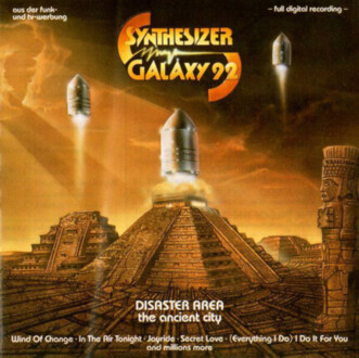 DISASTER AREA - Synthesizer Galaxy 92. Okładka płyty
