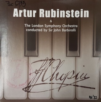 Zdjęcie do RUBINSTEIN ARTUR &amp; LONDON SYMPHONY ORCHESTRA - Chopin