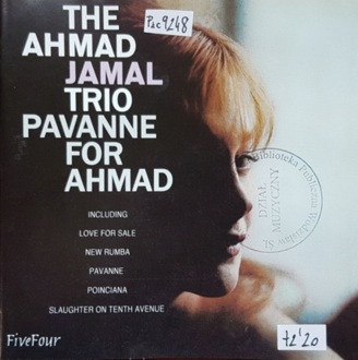 JAMAL AHMAD TRIO - Pavanne For Ahmad. Okładka płyty