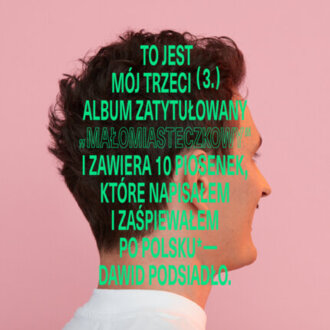 PODSIADŁO DAWID - Małomiasteczkowy. Okładka płyty