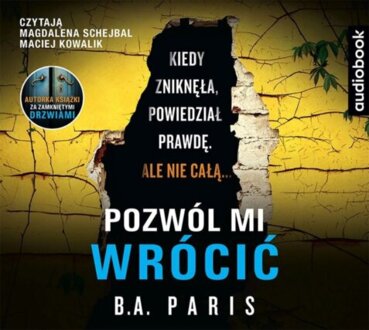 PARIS B. A. - POZWÓL MI WRÓCIĆ. okładka książki audio