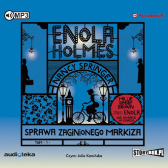SPRINGER NANCY - ENOLA HOLMES 1. SPRAWA ZAGINIONEGO MARKIZA. okładka ksiązki audio