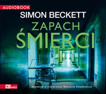 BECKETT SIMON - DAVID HUNTER 6. ZAPACH ŚMIERCI. okładka książki audio.