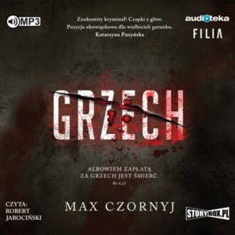 CZORNYJ MAX - KOMISARZ ERYK DERYŁO 1. GRZECH. okładka książki audio