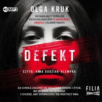 KRUK OLGA - DEFEKT. okładka książki audio