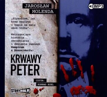 MOLENDA JAROSŁAW - KRWAWY PETER. okładka ksiązki audio