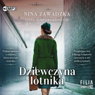 ZAWADZKA NINA - DZIEWCZYNA LOTNIKA. okładka książki audio