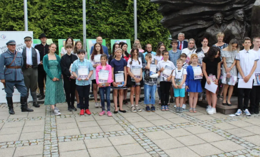 PLAKAT NA STULECIE POWSTAŃ ŚLĄSKICH 1919-1920-1921 - ROZDANIE NAGRÓD