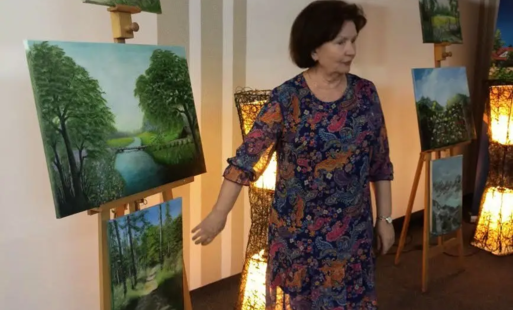 KRYSTYNA KOBYŁECKA. 'PIĘKNO NATURY' WERNISAŻ WYSTAWY MALARSTWA. GALERIA POD FIKUSEM